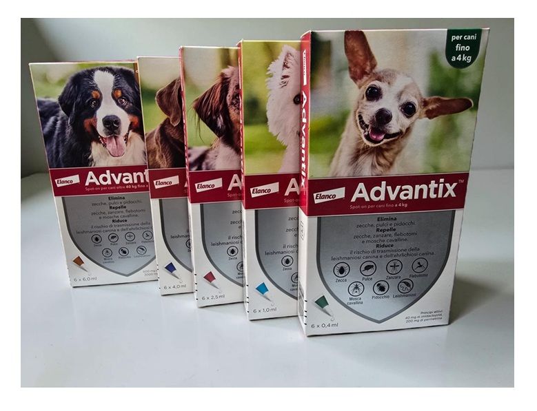 Advantix™ spot-on Fiale Antiparassitarie per cani, da 6 Fiale adatta per zecche, pulci e zanzare confezione risparmio