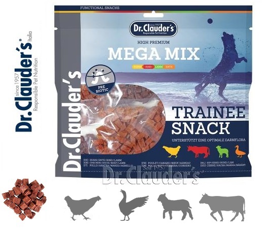 Dr. Clauder's Traineesnack al maiale 80g snack per cani in cubetti